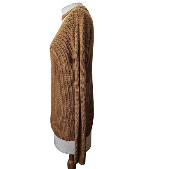 Brown V Neck Sweater Size Medium - Picture 5 of 5